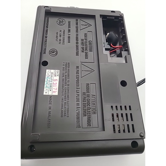 Vintage GE 7-4612B Digital Alarm Clock Radio General Electric Tested Works - Picture 4 of 8